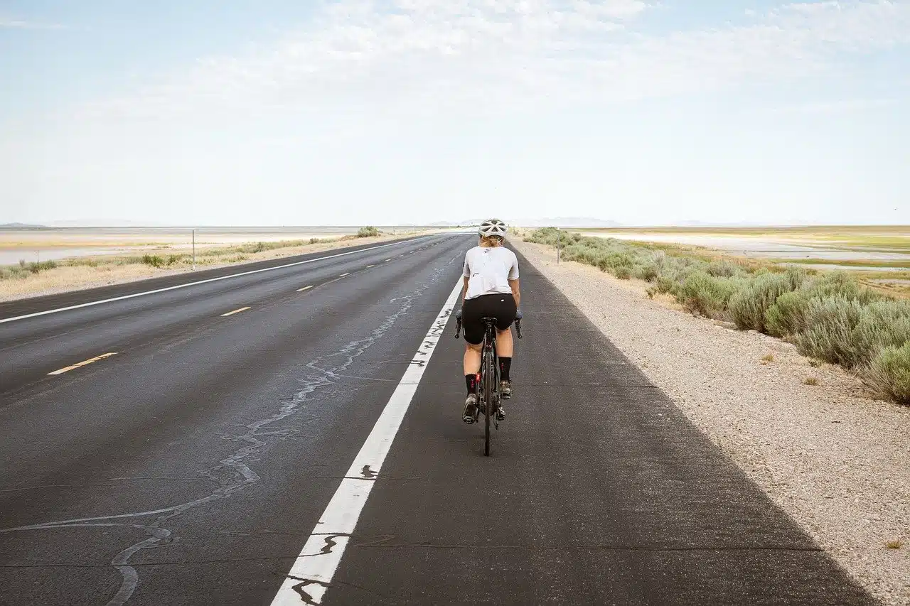 un cycliste