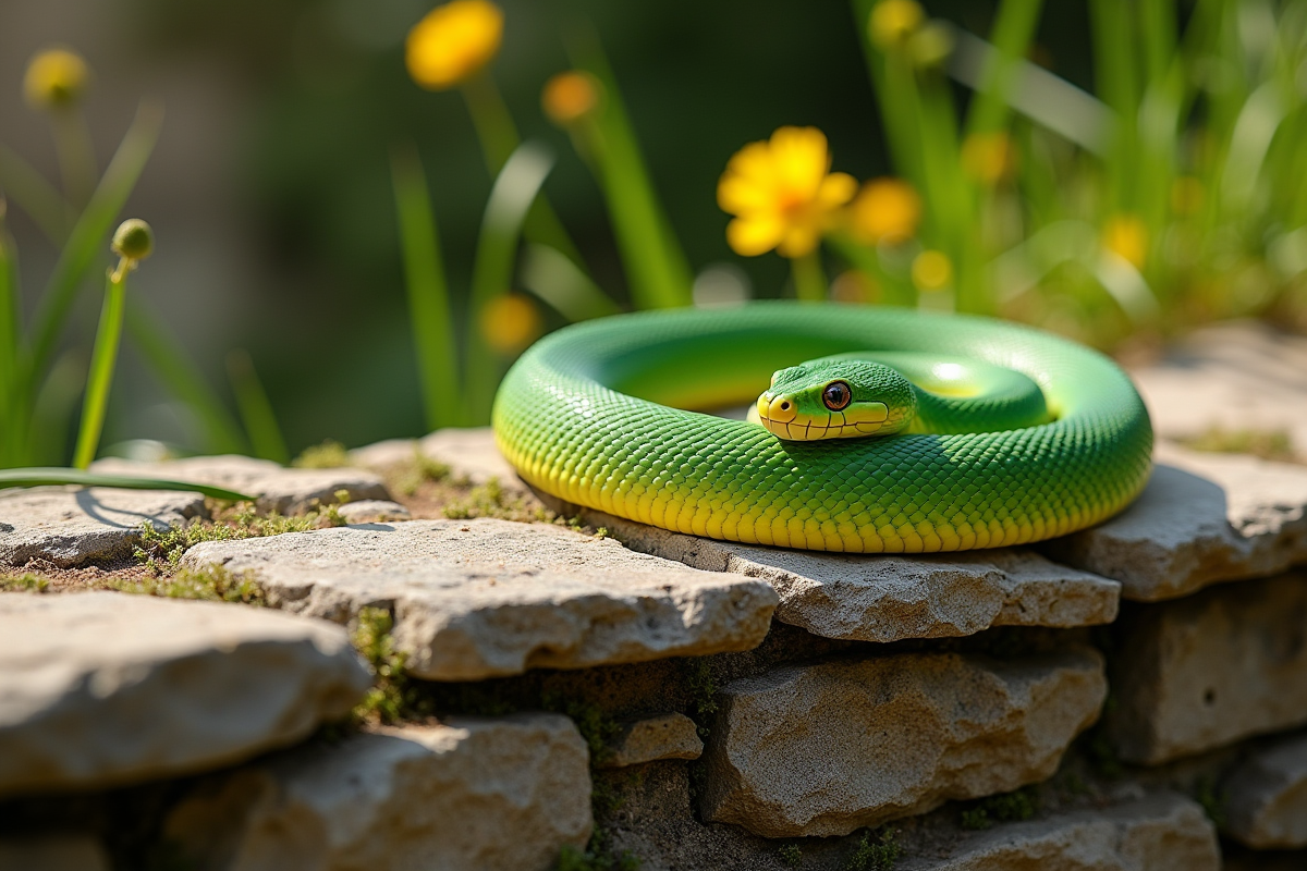 serpent vert