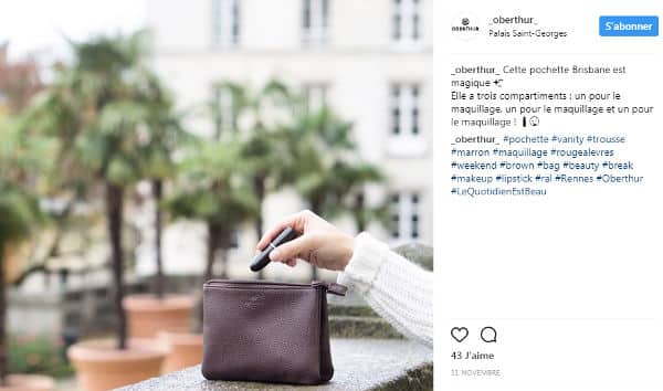 compte instagram de oberthur à Rennes